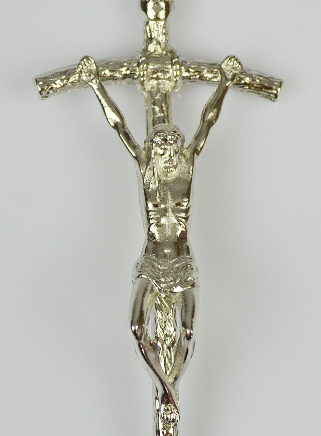 Crucifix à Suspendre 14cm - Argent (pic 3)