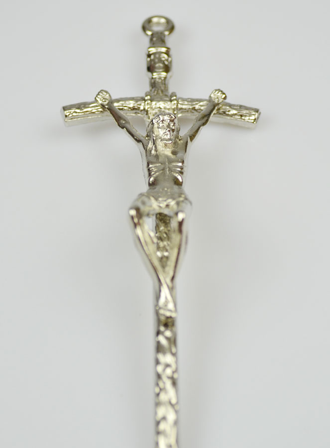 Crucifix à Suspendre 14cm - Argent (pic 4)