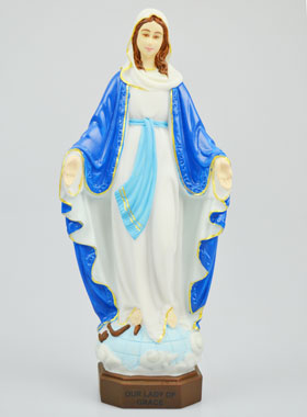 Statue de la Vierge Miraculeuse Résine et Fibre de Verre - 20cm (pic 1)