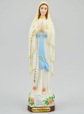 Statue Notre Dame de Lourdes Résine et Fibre de Verre - 15cm (pic 1)