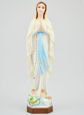 Statue Notre Dame de Lourdes Résine et Fibre de Verre - 20cm (pic 1)