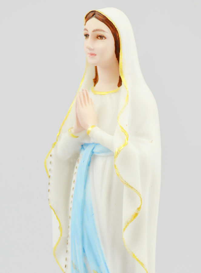 Statue Notre Dame de Lourdes Résine et Fibre de Verre - 20cm (pic 3)