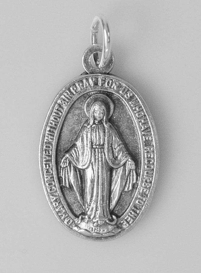 Médaille Religieuse - Vierge Miraculeuse 20mm (pic 4)