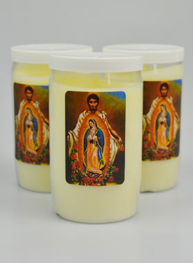 3 Bougies de Dévotion Notre Dame de Guadalupe - 3 Jours (pic 1)