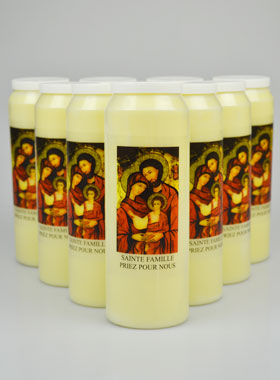 Lot de 10 bougies de Neuvaine à la Sainte Famille (pic 1)