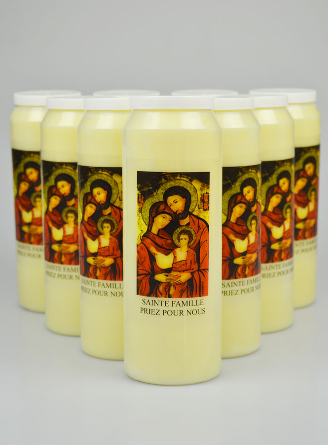 Lot de 10 bougies de Neuvaine à la Sainte Famille (pic 2)