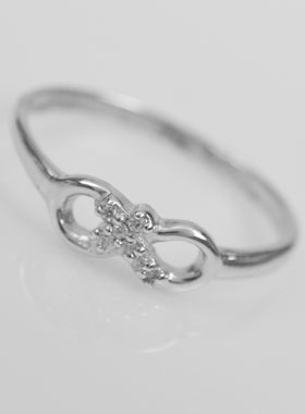Bague Amour Divin en Argent Massif - Taille 58 (pic 1)
