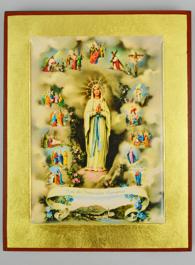 Icône Byzantine Vierge Marie - Immaculée Conception - 18cm (pic 2)