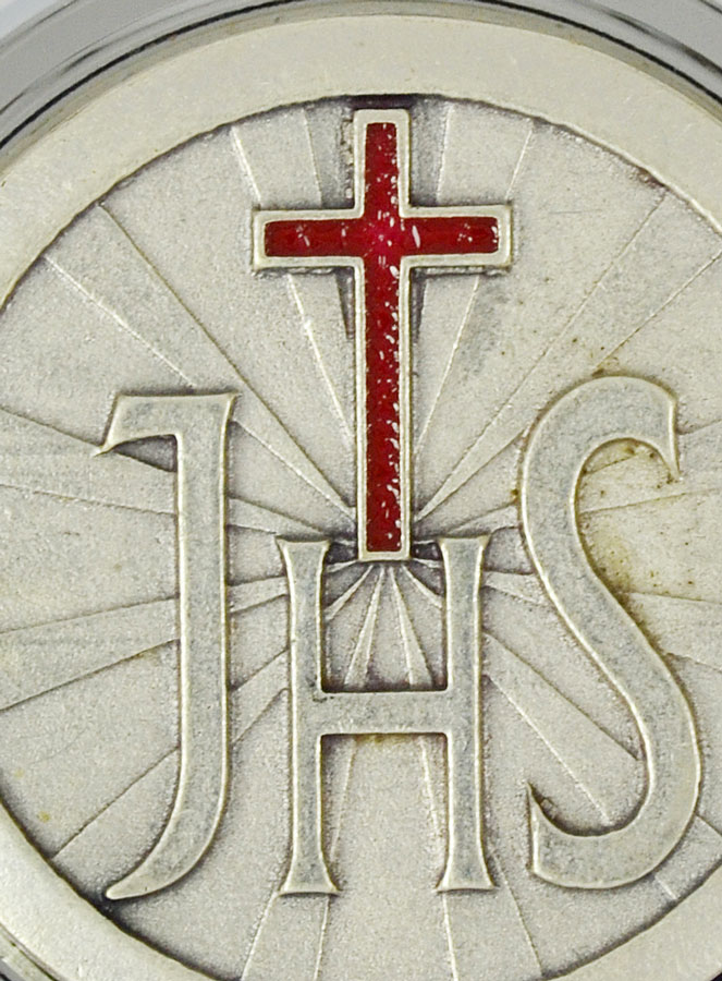 Custode Hostie Argent - JHS - Croix Rouge (pic 3)