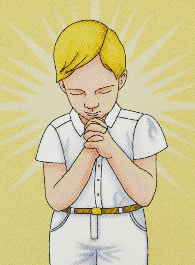 Carte de Première Communion - Ô Jésus - Modèle Garçon (pic 3)