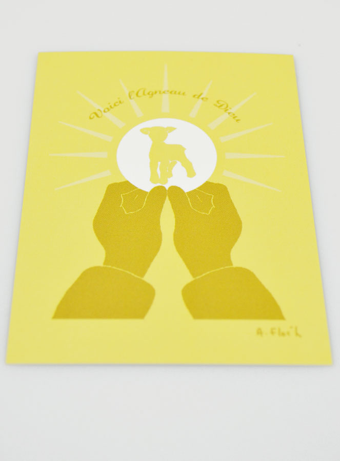 Carte de Première Communion - Voici l'Agneau de Dieu (pic 4)