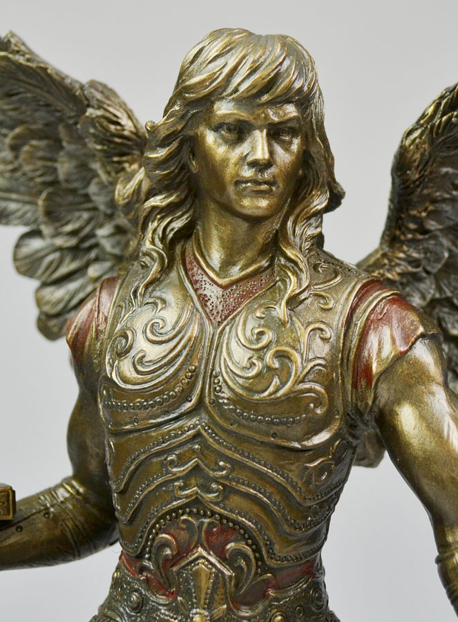 Statue AngeGardien Jérémiel en Bronze 28cm La Boutique des Chrétiens