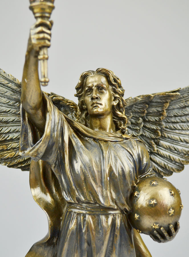 Statue Religieuse de l'Archange Jophiel en Bronze - 35cm (pic 4)