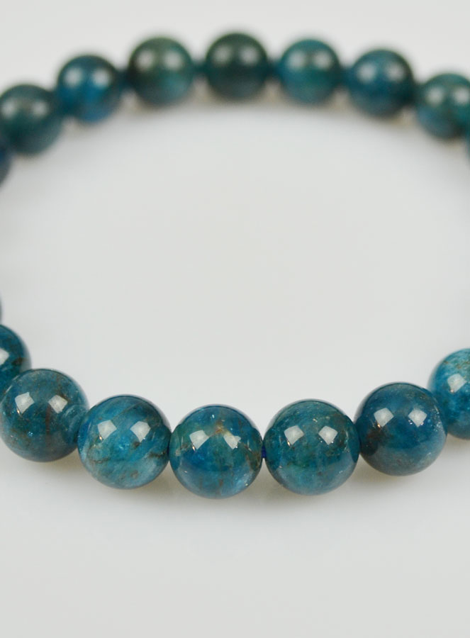 Bracelet en Pierre Naturelle d'Apatite Catégorie A (pic 4)