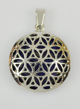 Pendentif Fleur de Vie Pierre naturelle Lapis Lazuli (pic 1)