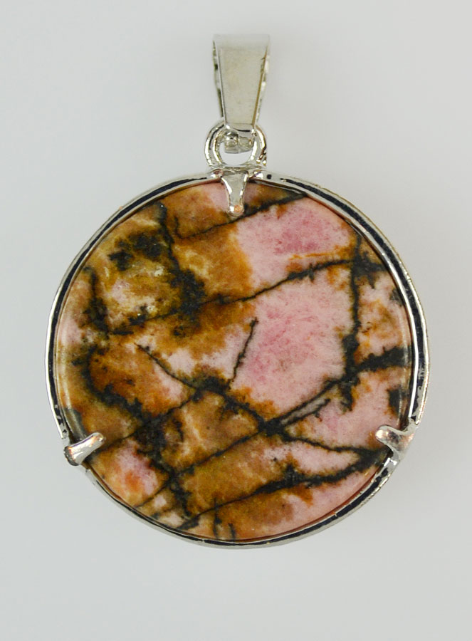 Pendentif Fleur de Vie Pierre Naturelle Rhodonite (pic 4)