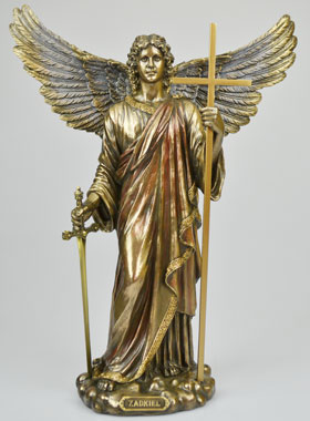 Statue de l'Archange Zadkiel en Bronze - 35 cm (pic 1)