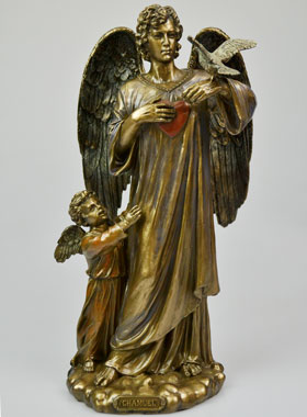 Statue de l'Archange Chamael en Bronze - 31cm (pic 1)