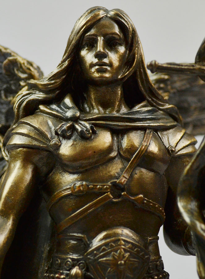Statue Religieuse de Gabriel Archange en Bronze - 24cm (pic 4)