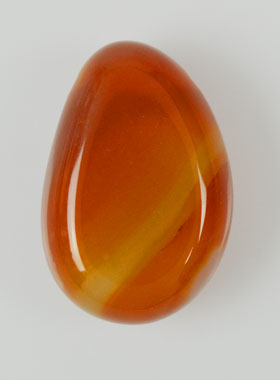 Pendentif Pierre Naturelle Cornaline Percée pour Pendentif - 25mm (pic 1)