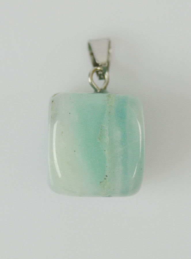 Pendentif en Pierre Naturelle d'Amazonite - 13mm (pic 2)
