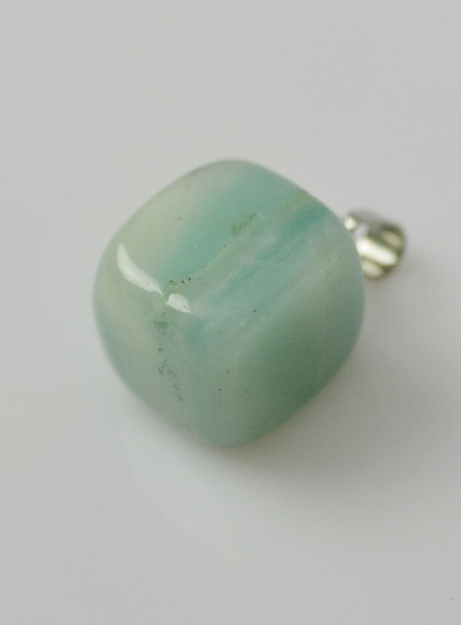 Pendentif en Pierre Naturelle d'Amazonite - 13mm (pic 3)