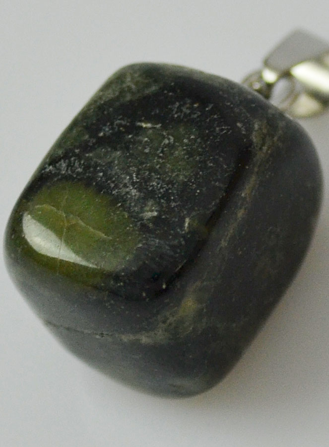 Pendentif en Pierre Naturelle de Jaspe Kambaba - 13mm (pic 4)