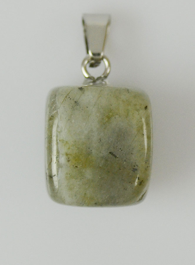 Pendentif en Pierre Naturelle de Labradorite - 13mm (pic 2)