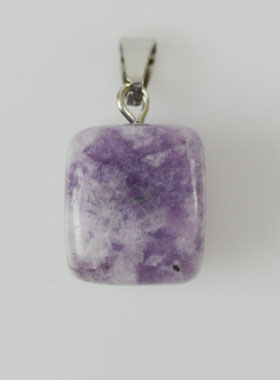 Pendentif en Pierre Naturelle de Lepidolite - 13mm (pic 1)