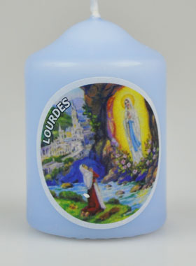Petit Cierge de Lourdes - Bleu (pic 1)