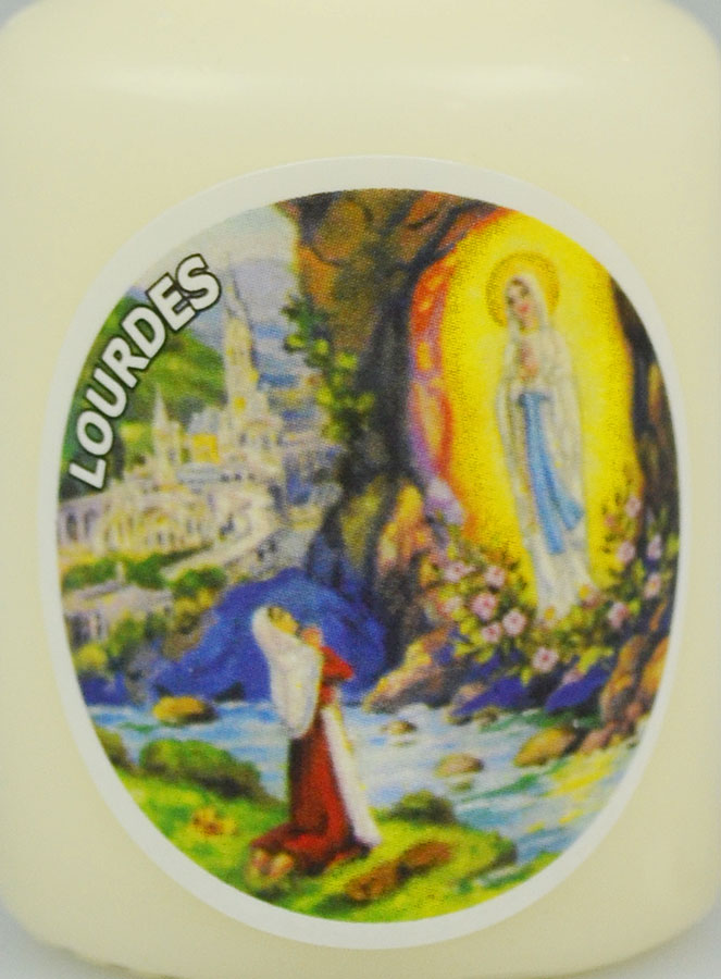 Petit Cierge de Lourdes - Blanc (pic 3)