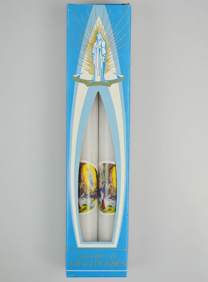 Coffret Cadeau Cierge de Lourdes - Blanc (pic 1)