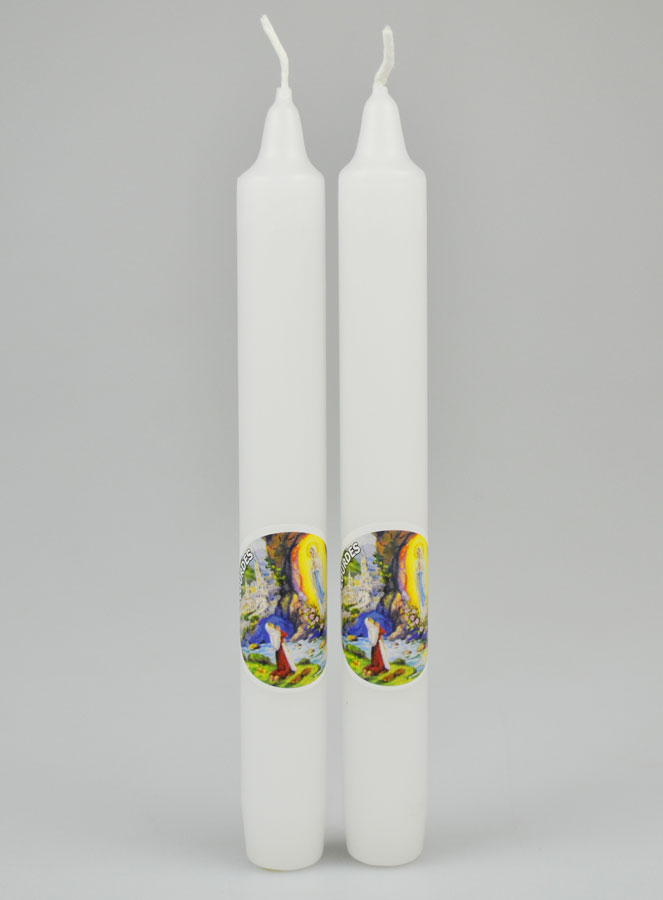 Coffret Cadeau Cierge de Lourdes - Blanc (pic 2)