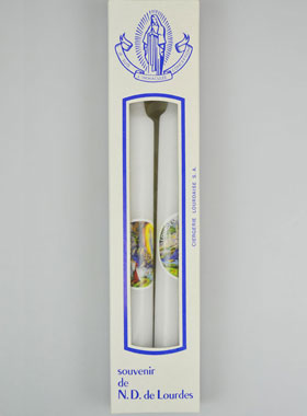 Coffret Cadeau Cierge de Lourdes avec Prière de Lourdes (pic 1)
