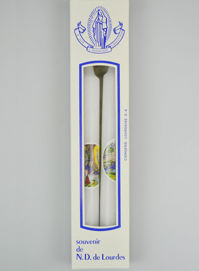 Coffret Cadeau Cierge de Lourdes avec Prière de Lourdes (pic 4)