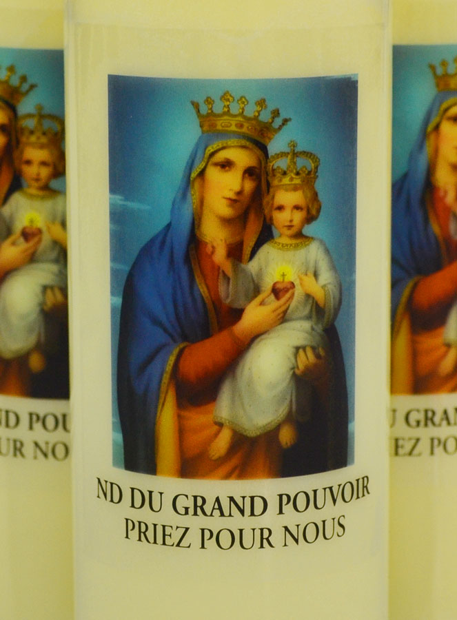 Lot de 3 Bougies de Neuvaine à Notre Dame du Grand Pouvoir (pic 3)