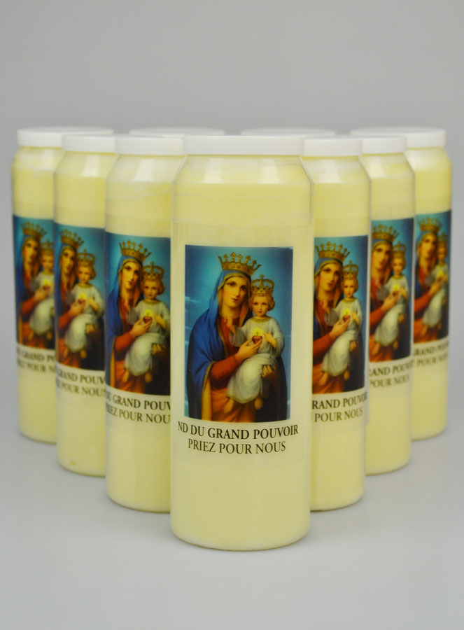 Lot de 10 Bougies de Neuvaine à Notre Dame du Grand Pouvoir (pic 2)