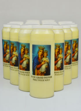 Lot de 20 Bougies de Neuvaine Notre Dame du Grand Pouvoir (pic 1)