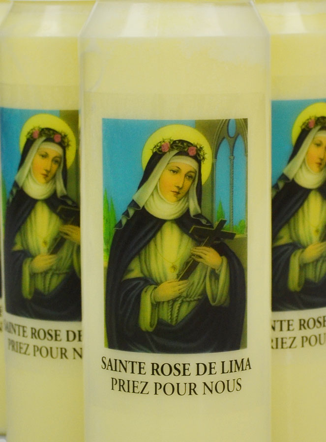 Lot de 20 Bougies de Neuvaine Sainte Rose de Lima (pic 3)
