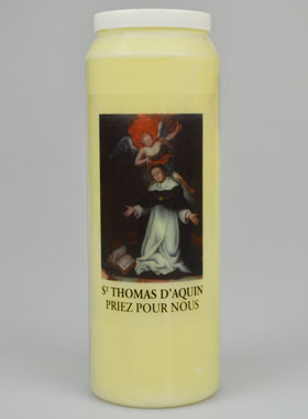 Bougie de Neuvaine Saint Thomas d'Aquin (pic 1)