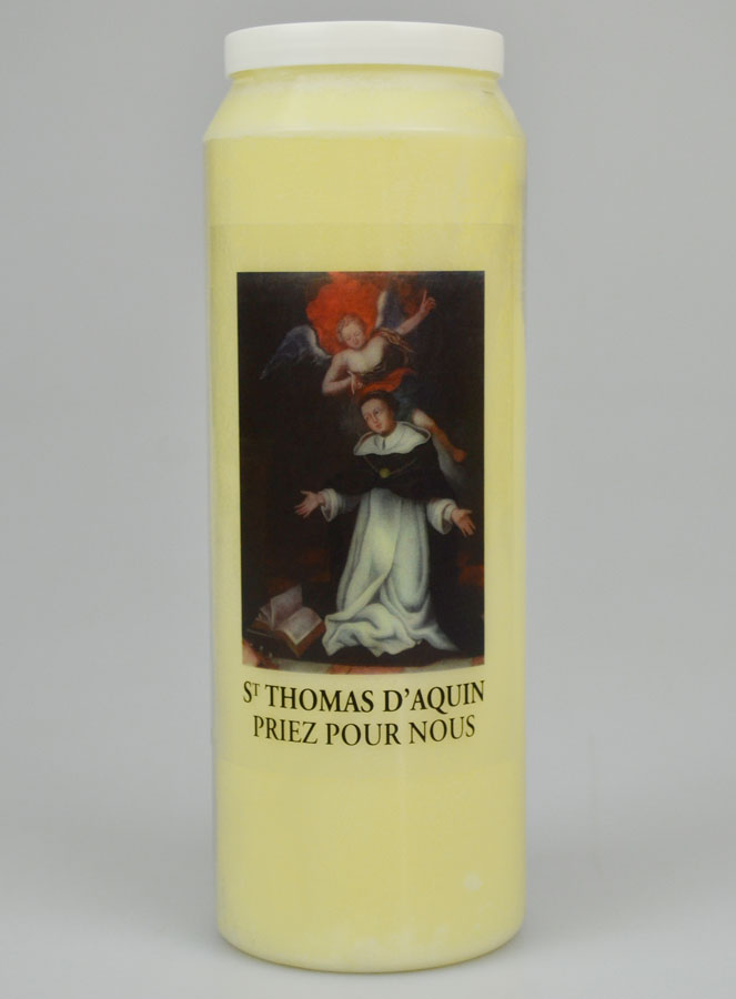 Bougie de Neuvaine Saint Thomas d'Aquin (pic 2)