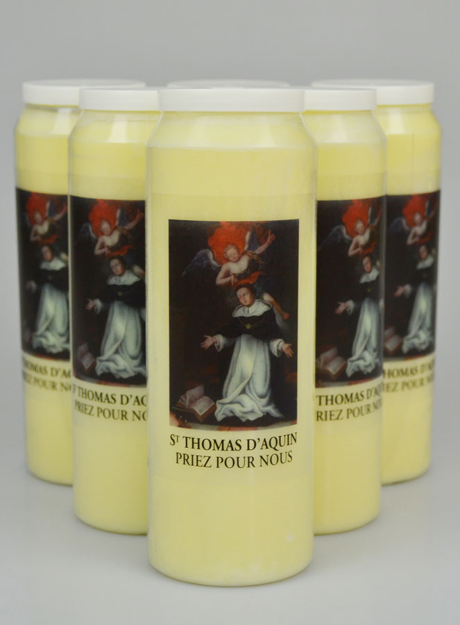 Lot de 6 Bougies de Neuvaine Saint Thomas d'Aquin (pic 2)