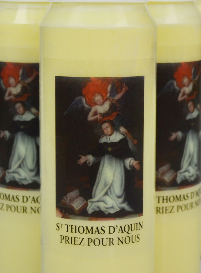 Lot de 6 Bougies de Neuvaine Saint Thomas d'Aquin (pic 3)