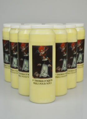 Lot de 10 Bougies de Neuvaine Saint Thomas d'Aquin (pic 1)