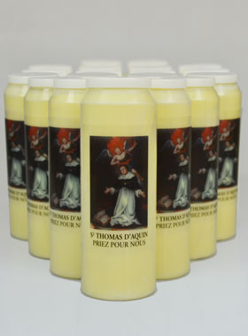 Lot de 20 Bougies de Neuvaine Saint Thomas d'Aquin (pic 1)
