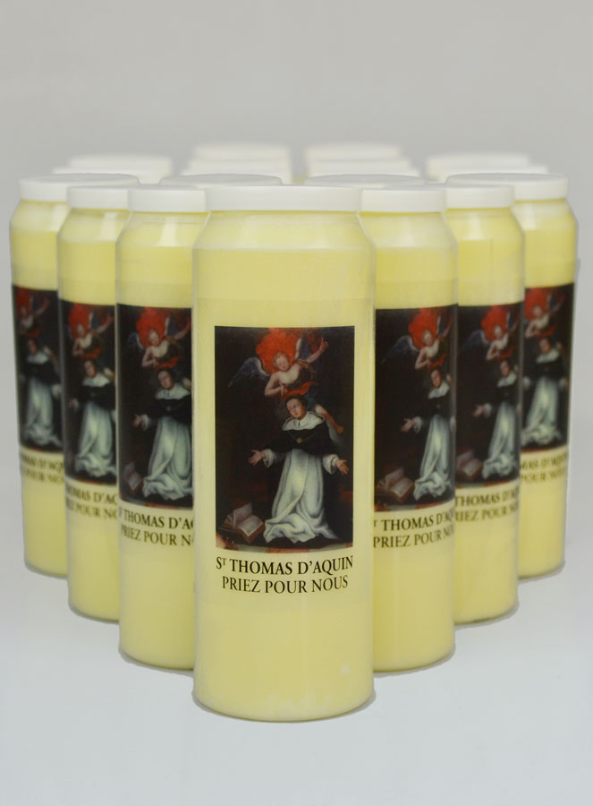 Lot de 20 Bougies de Neuvaine Saint Thomas d'Aquin (pic 2)