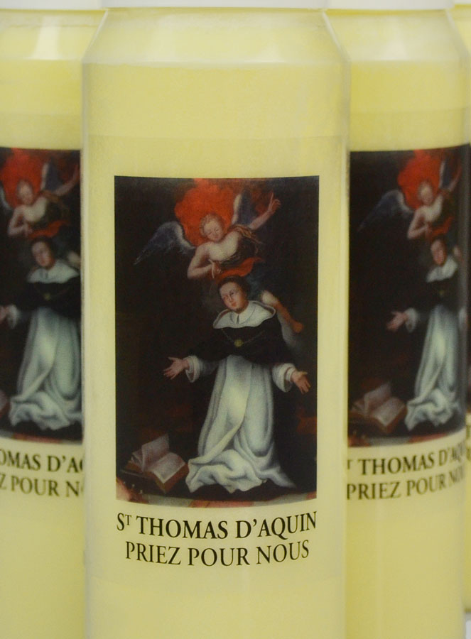 Lot de 20 Bougies de Neuvaine Saint Thomas d'Aquin (pic 3)