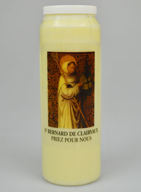 Bougie de Neuvaine Saint Bernard de Clairvaux (pic 1)