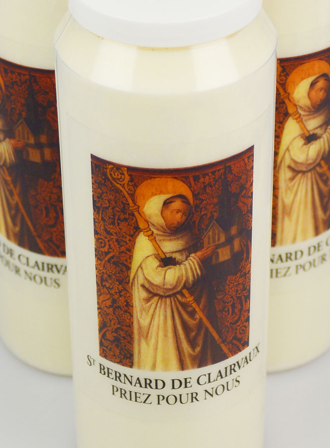 Lot de 3 Bougies de Neuvaine Saint Bernard de Clairvaux (pic 4)