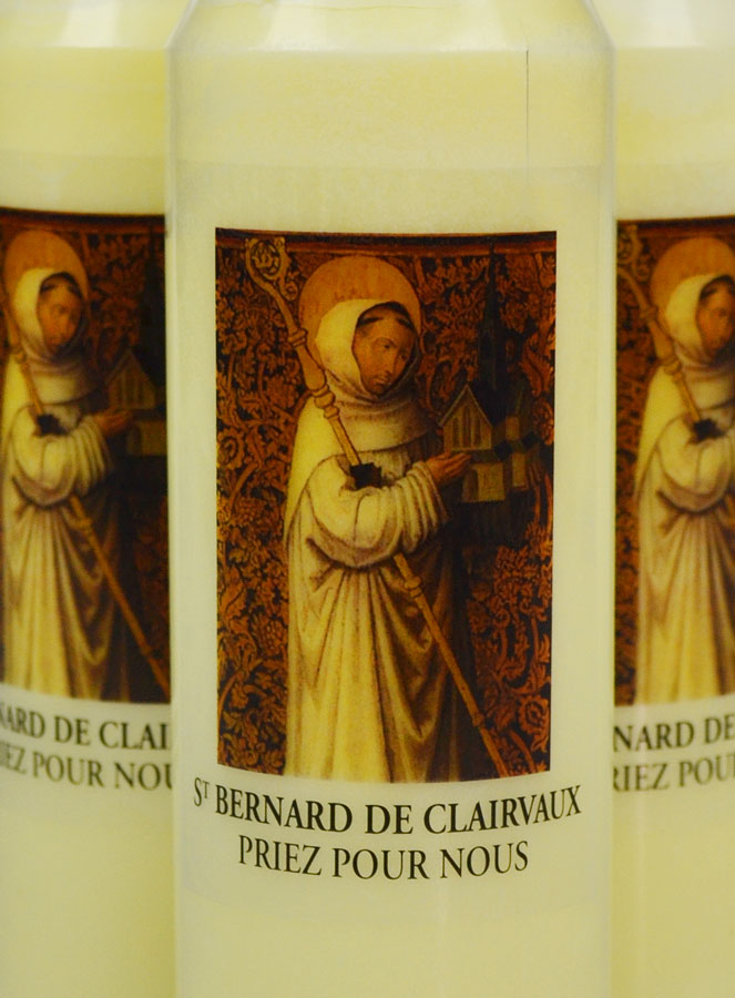 Lot de 6 Bougies de Neuvaine Saint Bernard de Clairvaux (pic 3)